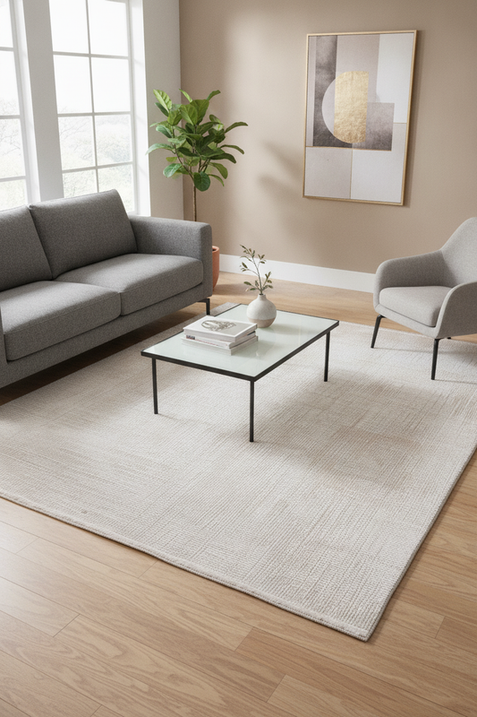 GASPİNA Krem/Vizon Halı - Özel Ölçü, Modern ve Konforlu