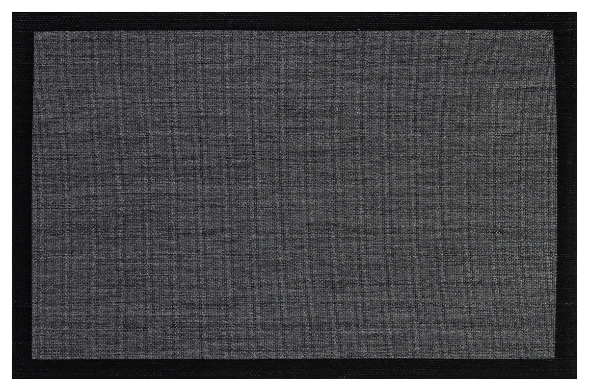 Sisal Antrasit Siyah Makine Halısı 9714