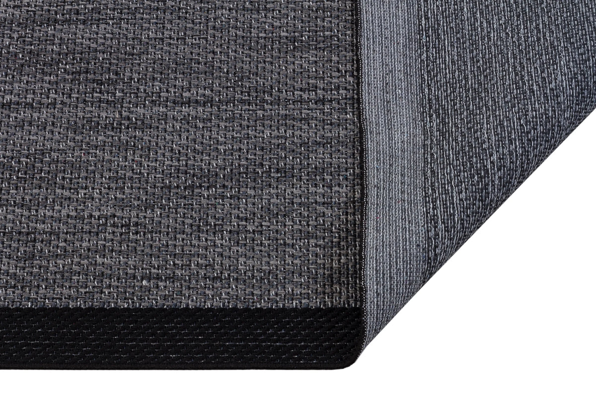 Sisal Antrasit Siyah Makine Halısı 9714