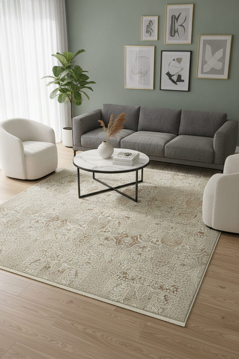 Nuda Gri Halı - Modern ve Konforlu Seçim