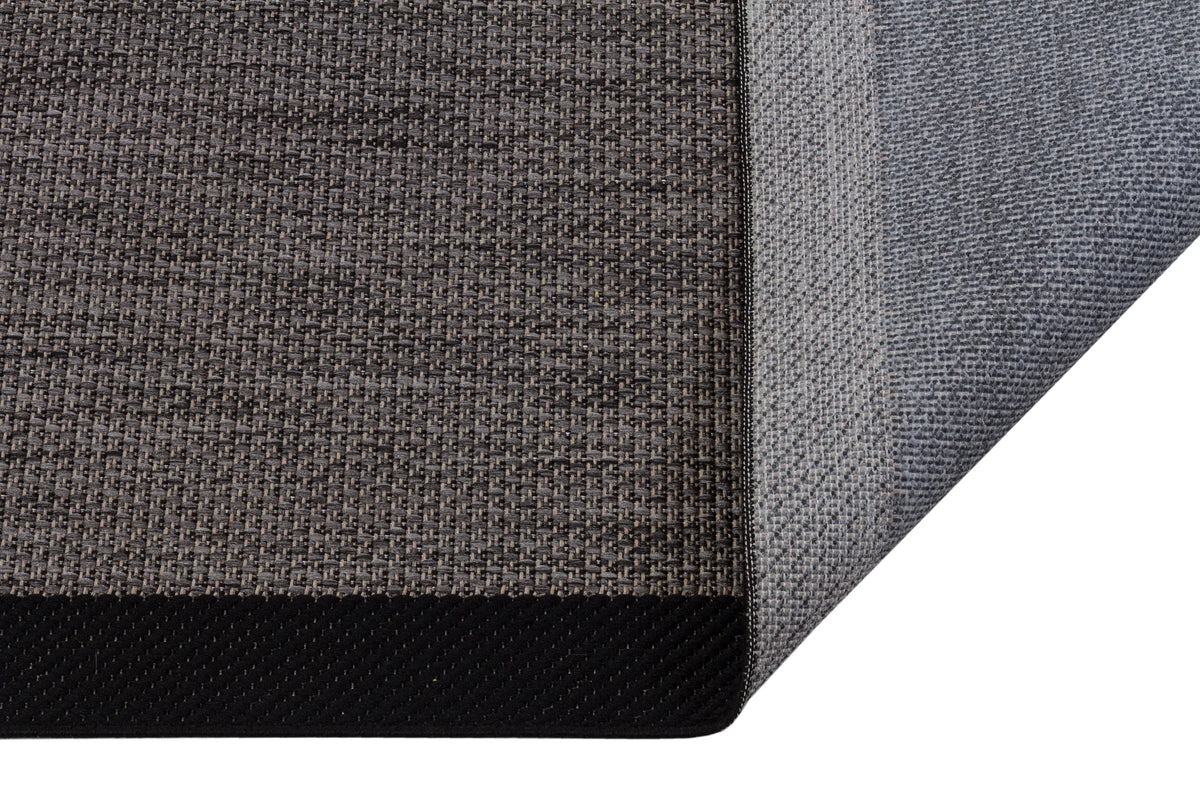 Sisal Gri Siyah Makine Halısı 9715