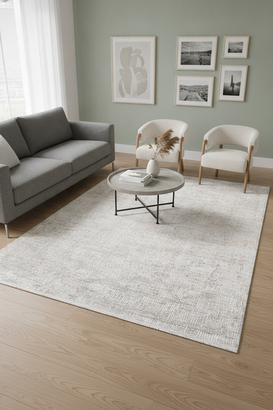 WİNS Gri/Vizon/Beyaz Halı - Modern Tasarım, Kolay Temizlik