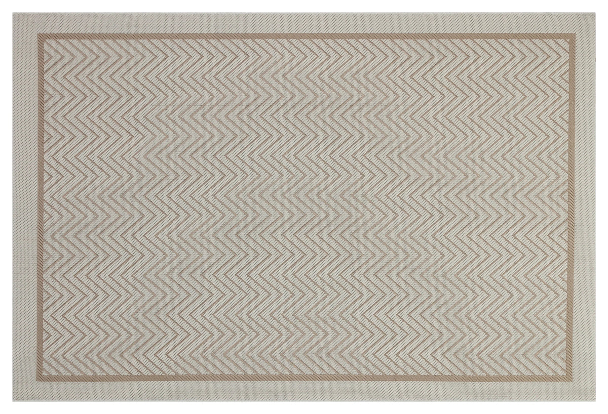Sisal Bej Beyaz Makine Halısı 9717