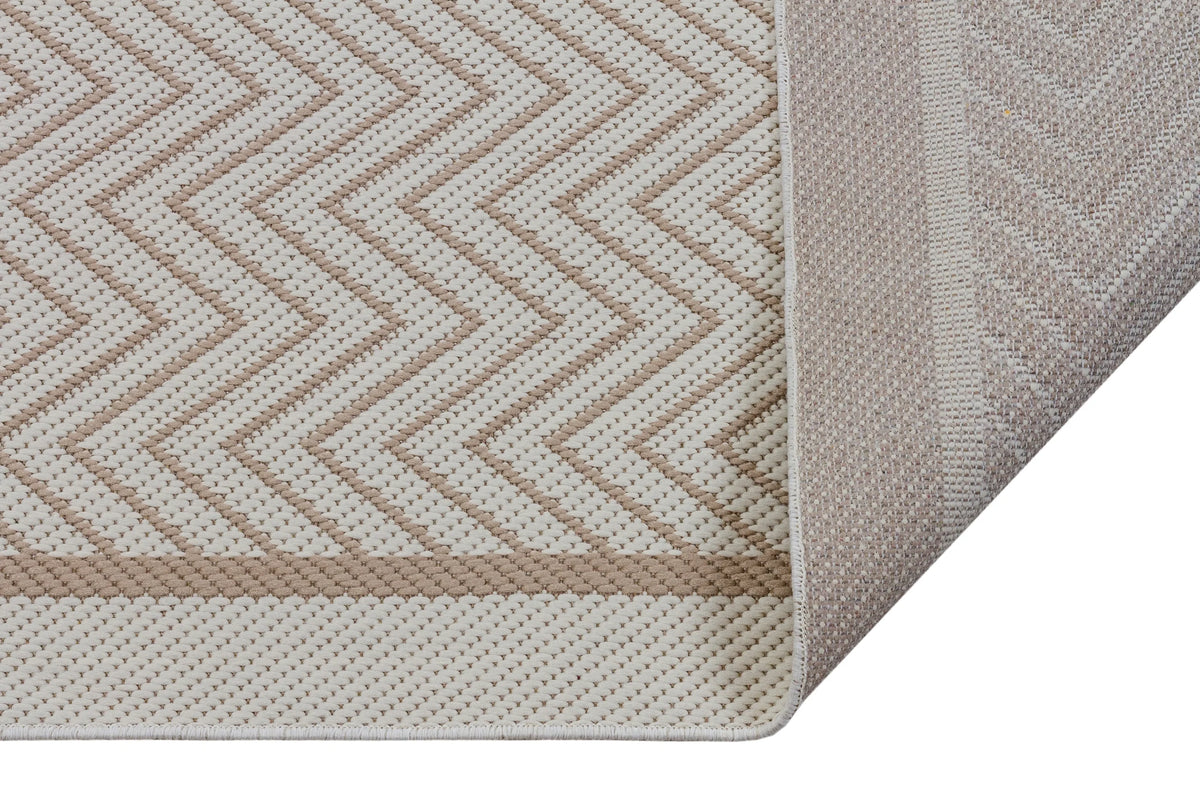 Sisal Bej Beyaz Makine Halısı 9717