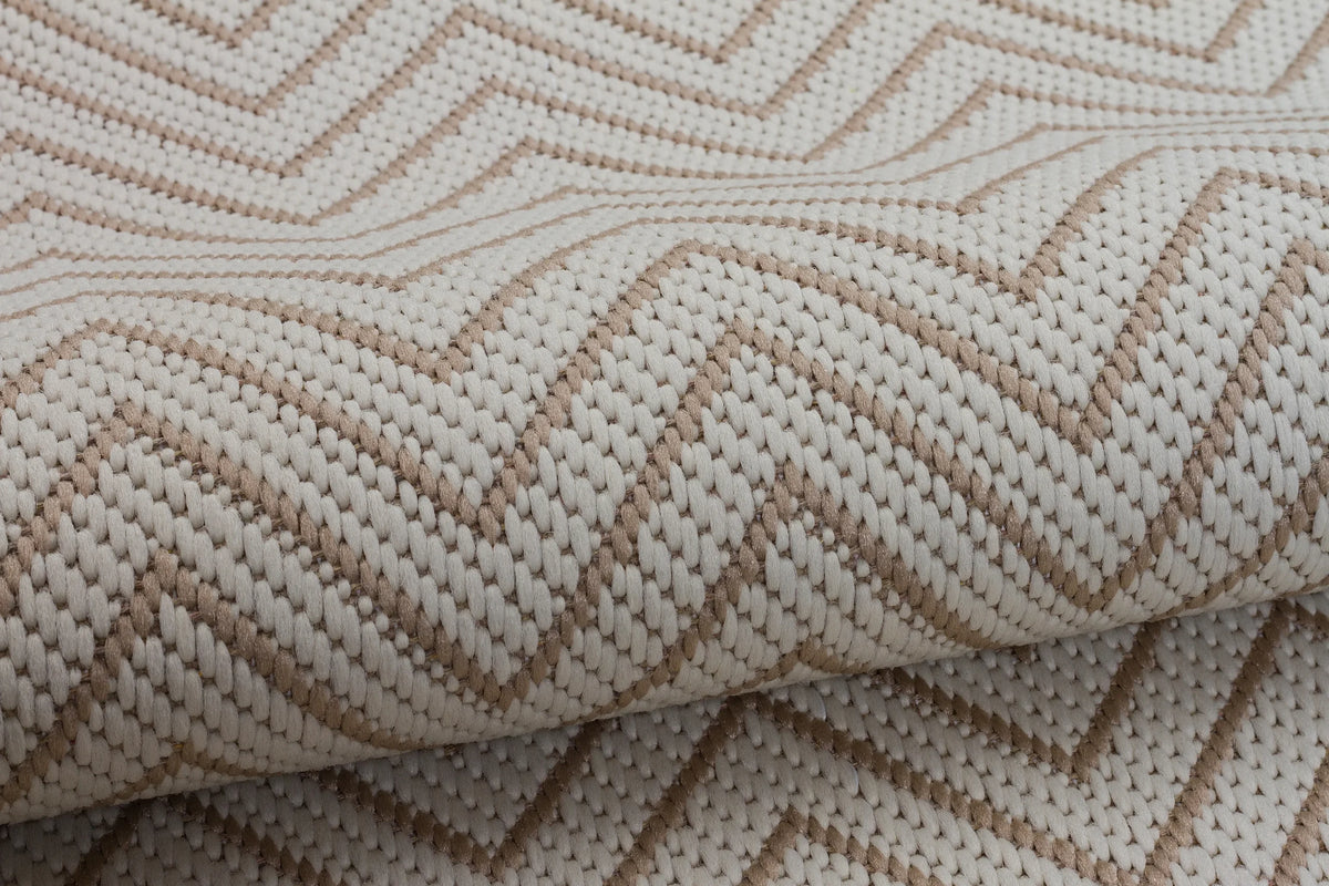 Sisal Bej Beyaz Makine Halısı 9717
