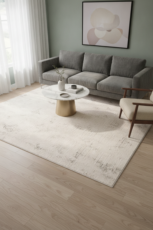 SAPPHİRE Vizon/Krem Halı - Modern Tasarım, Kolay Temizlenebilir