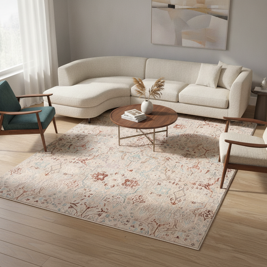 Parma Modern Degrade Polyester Halı - Kolay Temizlenebilir
