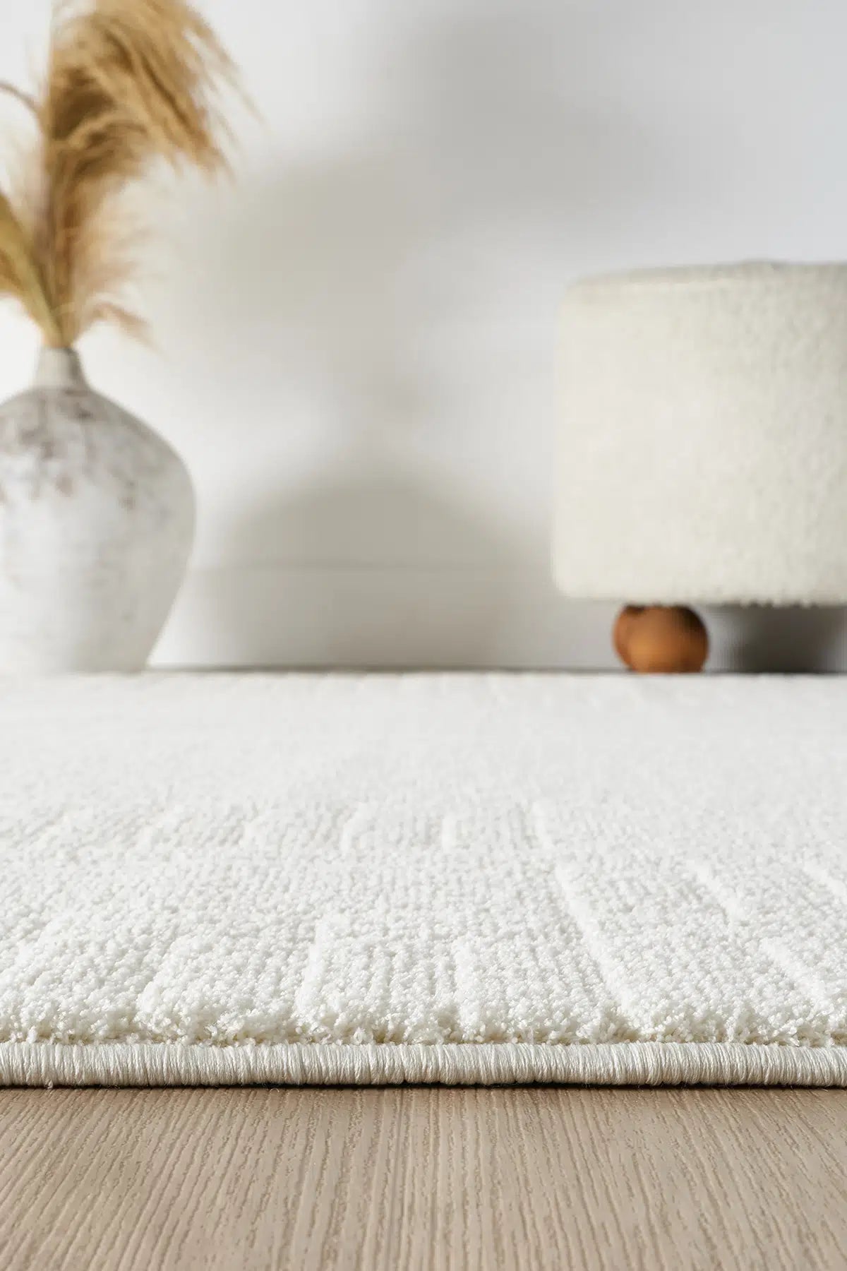 Sidney Amorf Krem Shaggy Halı - Yumuşak ve Parlak Konfor