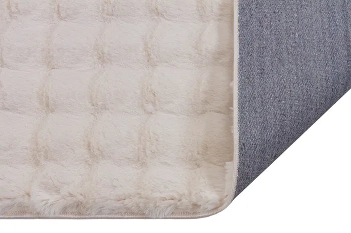 Bubble Bej Peluş Halı