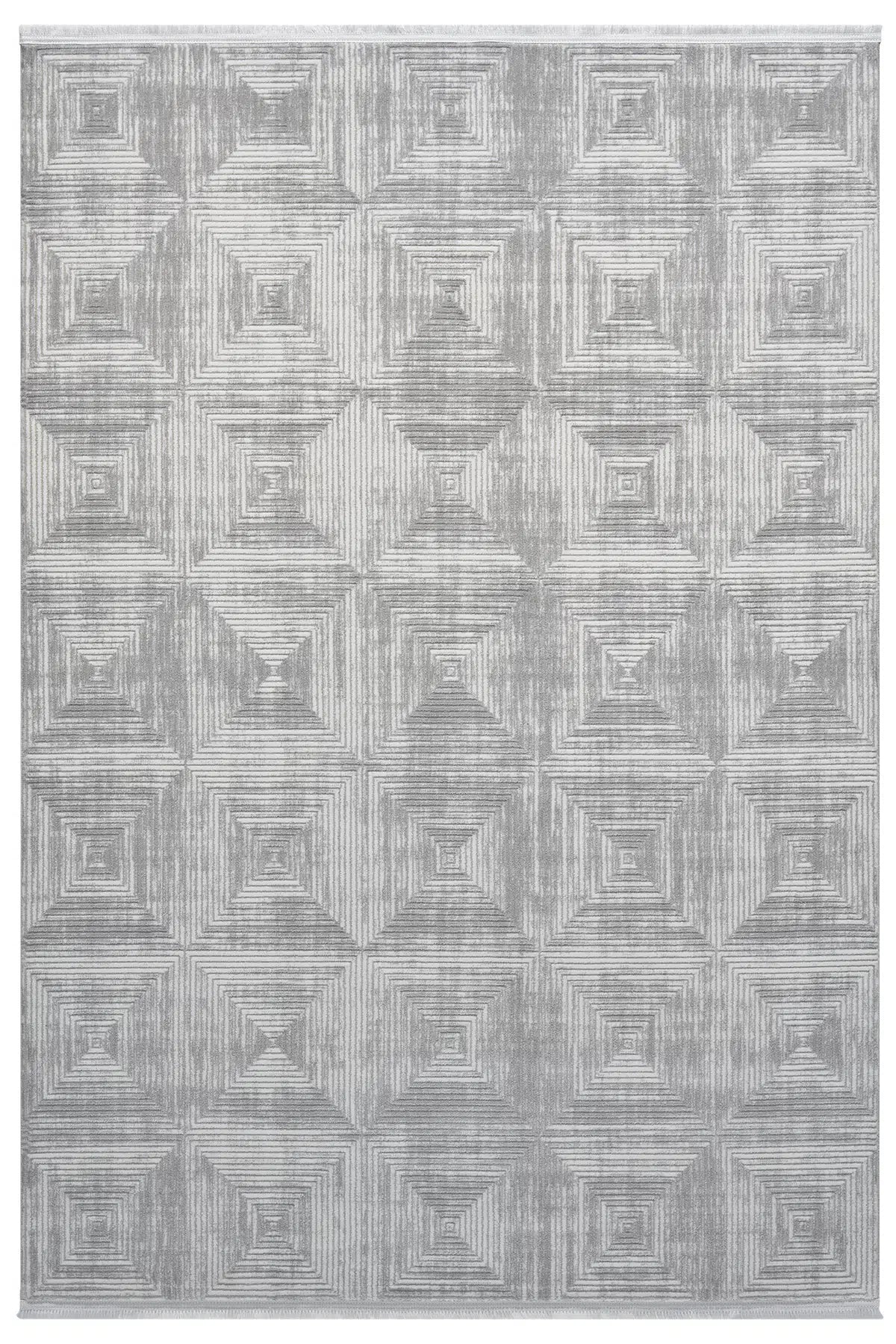 Roma Gri Akrilik Halı - Yumuşak Dokulu Salon Halısı