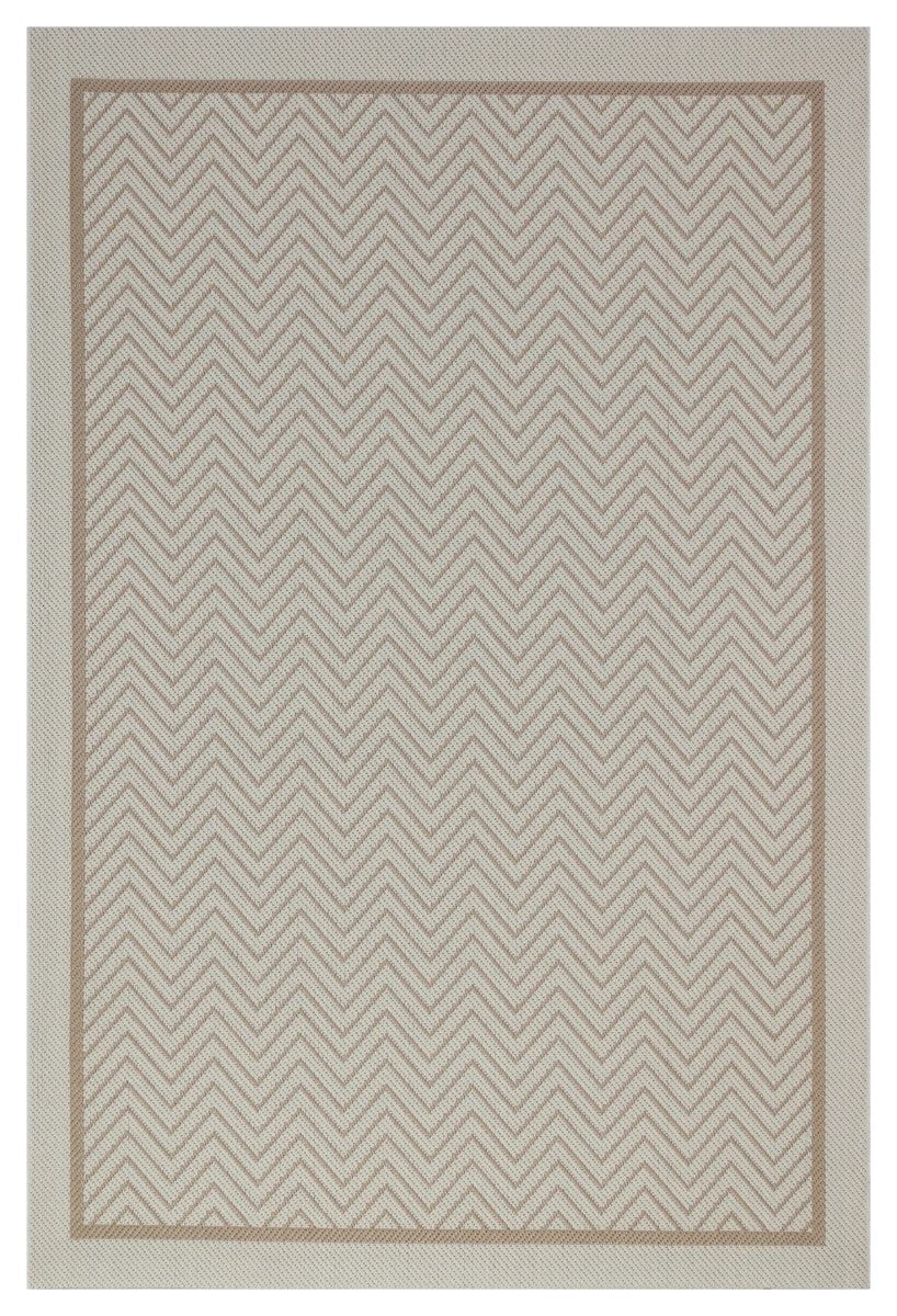 Sisal Bej Beyaz Makine Halısı 9717