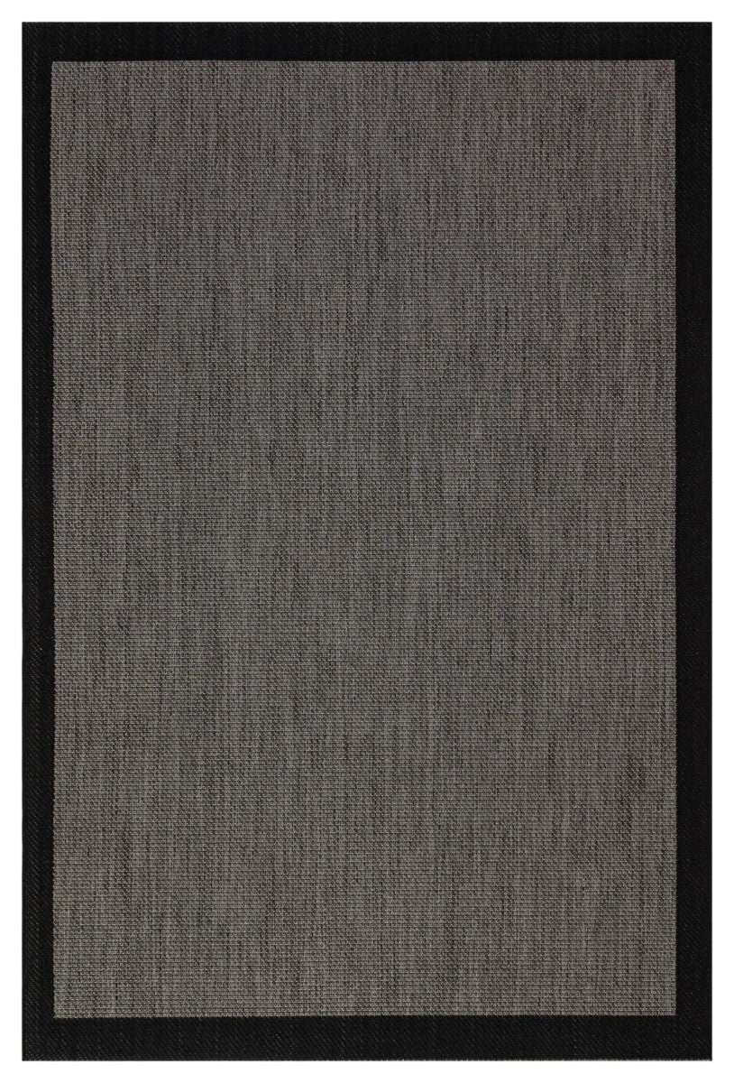 Sisal Gri Siyah Makine Halısı 9715