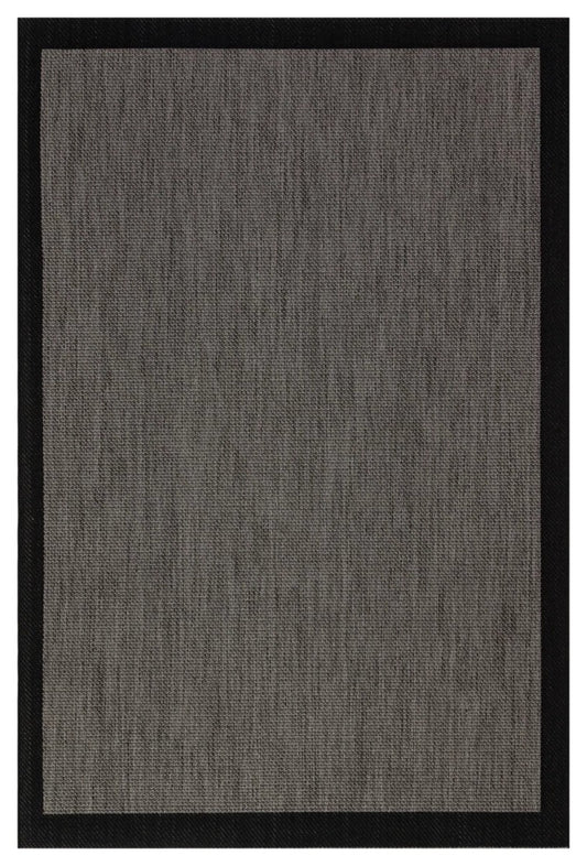 Sisal Gri Siyah Makine Halısı 9715