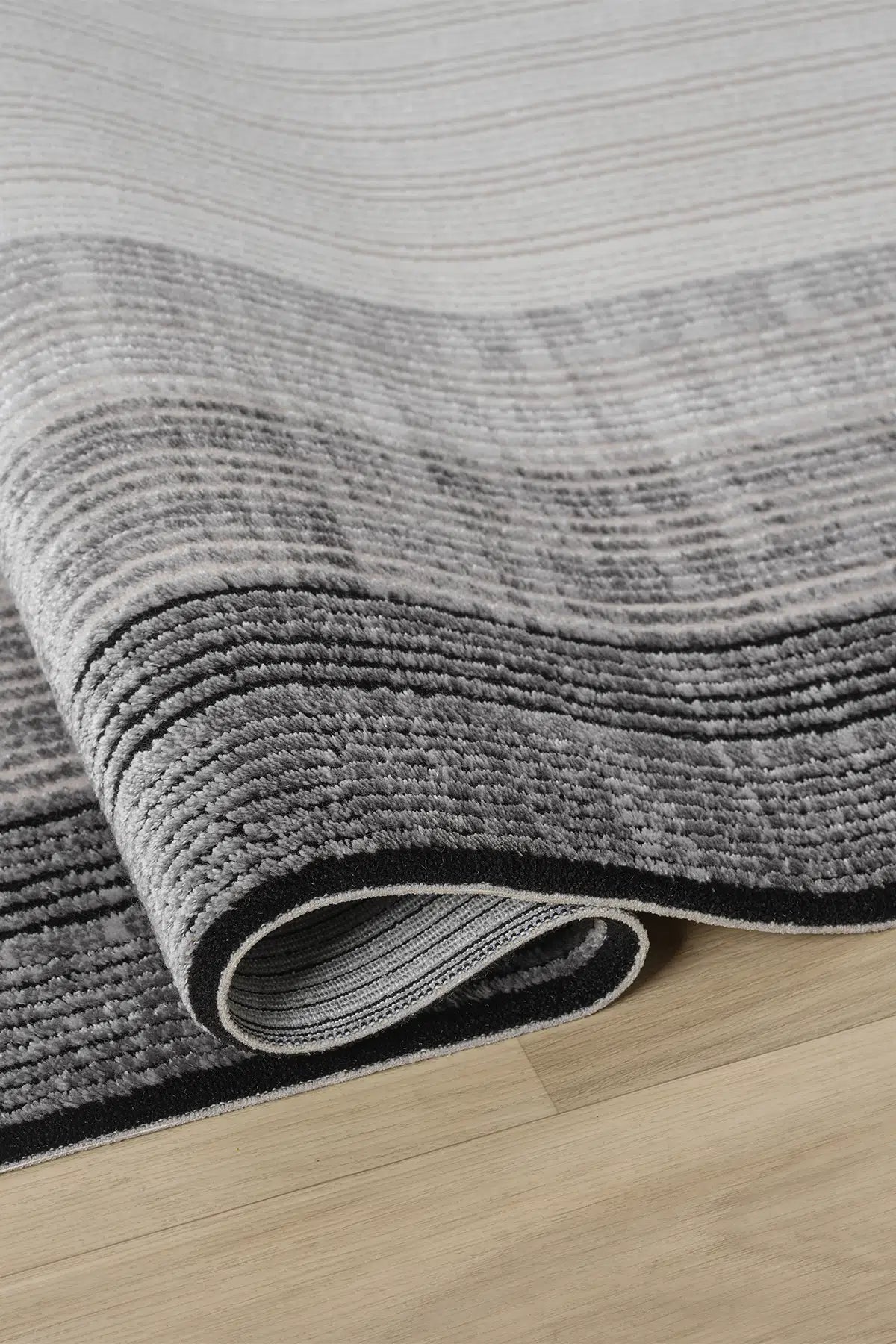 Zen Gri Akrilik Halı - Yumuşak Dokulu Salon ve Yatak Odası Halısı