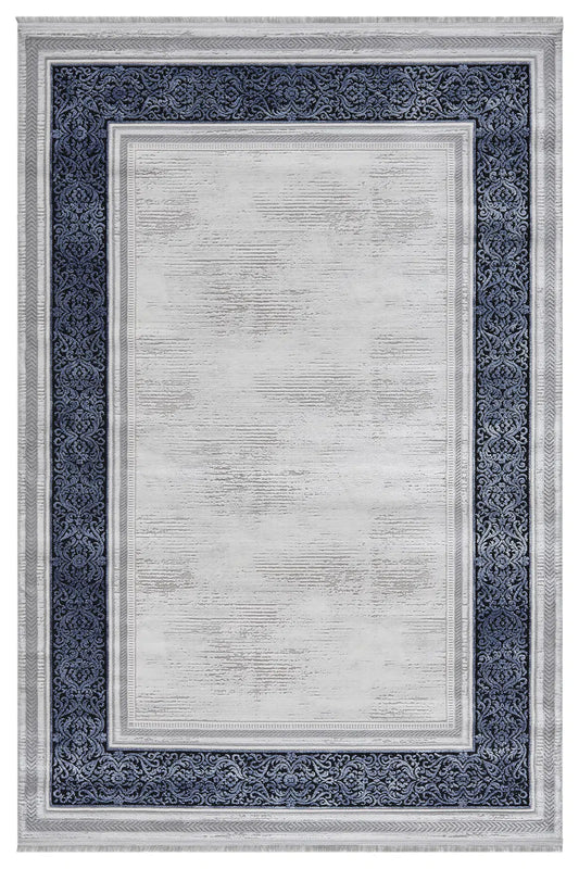 Zen Mavi Halı - Yumuşak Dokulu Akrilik Halı 7006